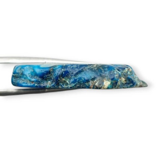 Jaspis cesarski plaster z dziurką 34x22 mm nr 386