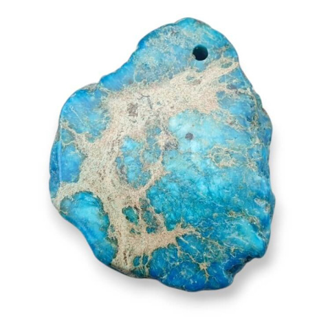 Imperial jasper slice with hole 34x27 mm no 387 Imperial jasper slice with hole 34x27 mm no 387