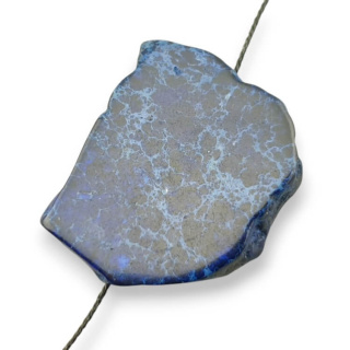 Jaspis cesarski plaster z dziurką 34x28 mm nr 257