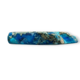 Jaspis cesarski plaster z dziurką 34x28 mm nr 410