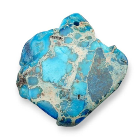 Imperial jasper slice with hole 34x28 mm no 410 Imperial jasper slice with hole 34x28 mm no 410