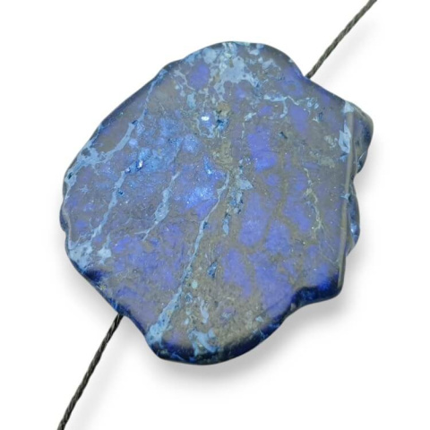 Imperial jasper slice with hole 34x29 mm no 250 Imperial jasper slice with hole 34x29 mm no 250