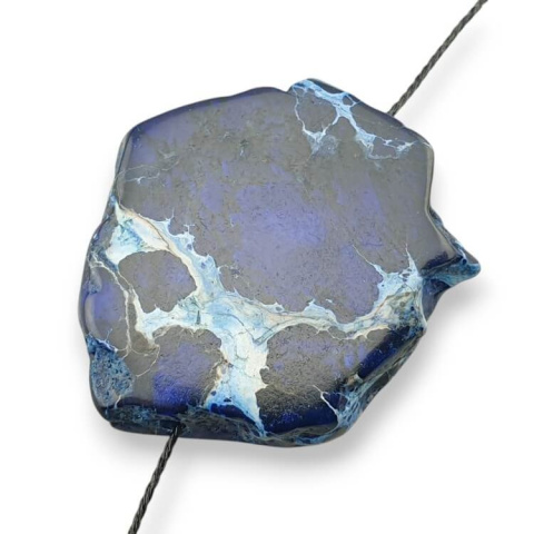 Imperial jasper slice with hole 34x29 mm no 274 Imperial jasper slice with hole 34x29 mm no 274