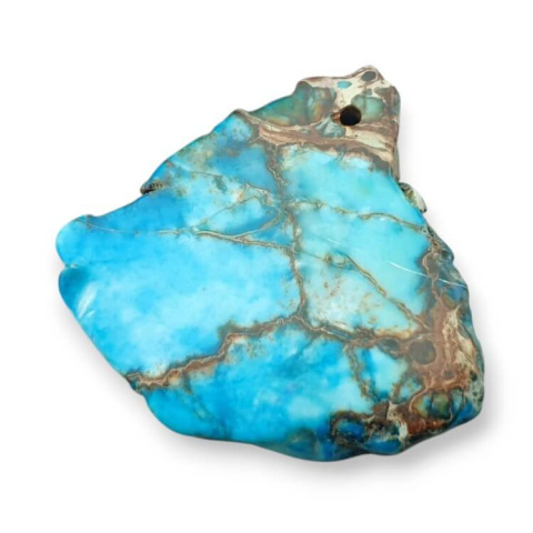 Imperial jasper slice with hole 34x31 mm No 375 Imperial jasper slice with hole 34x31 mm No 375