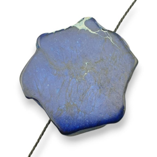 Jaspis cesarski plaster z dziurką 34x33 mm nr 239