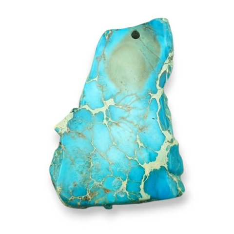 Imperial jasper slice with hole 35x25 mm no 383 Imperial jasper slice with hole 35x25 mm no 383