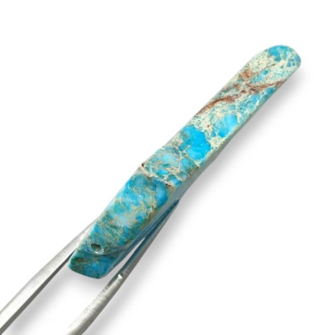 Imperial jasper slice with hole 35x27 mm no 167 Imperial jasper slice with hole 35x27 mm no 167