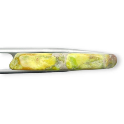 Imperial jasper slice with hole 35x30 mm no 220 Imperial jasper slice with hole 35x30 mm no 220