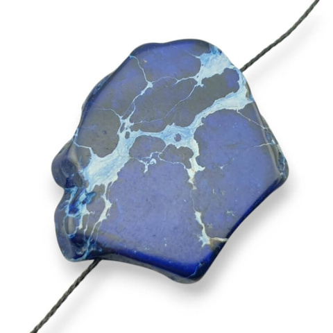 Imperial jasper slice with hole 35x30 mm no. 237 Imperial jasper slice with hole 35x30 mm no. 237