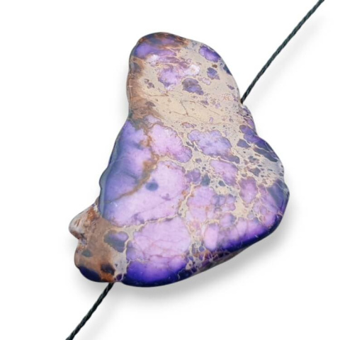 Imperial jasper slice with hole 35x30 mm no. 311 Imperial jasper slice with hole 35x30 mm no. 311