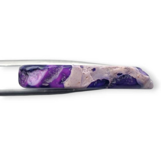 Jaspis cesarski plaster z dziurką 36x23 mm nr 314