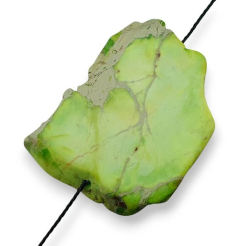 Imperial jasper slice with hole 36x28 mm no. 219 Imperial jasper slice with hole 36x28 mm no. 219