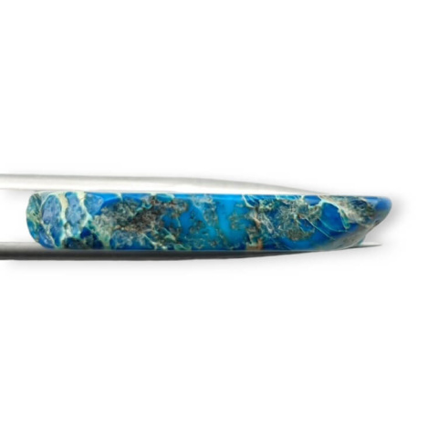 Jasper imperial slice with hole 36x30 mm no. 398 Jasper imperial slice with hole 36x30 mm no. 398