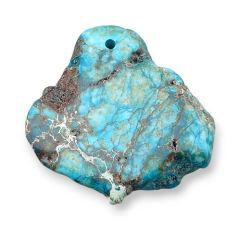 Jasper imperial slice with hole 36x36 mm no. 372 Jasper imperial slice with hole 36x36 mm no. 372