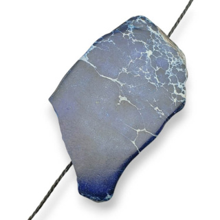 Jaspis cesarski plaster z dziurką 37x22 mm nr 266