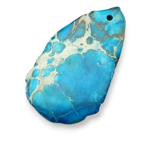 Imperial jasper slice with hole 37x22 mm no 388 Imperial jasper slice with hole 37x22 mm no 388