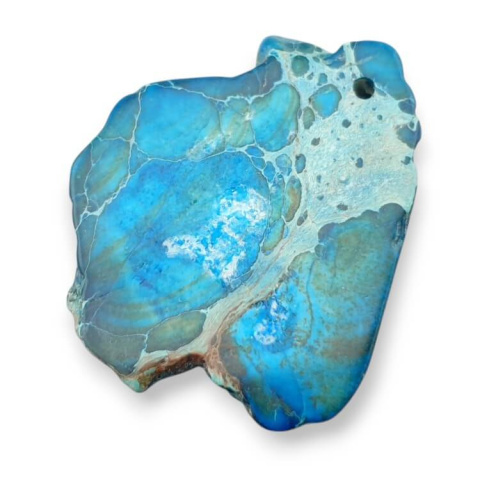 Imperial jasper slice with hole 37x29 mm no. 399 Imperial jasper slice with hole 37x29 mm no. 399