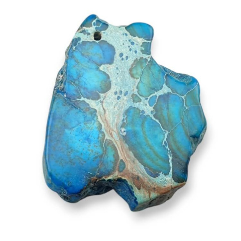Imperial jasper slice with hole 37x29 mm no. 399 Imperial jasper slice with hole 37x29 mm no. 399