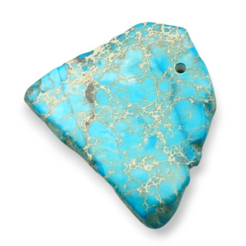 Imperial jasper slice with hole 37x31 mm no 407 Imperial jasper slice with hole 37x31 mm no 407