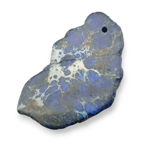 Imperial jasper slice with hole 38x23 mm no. 431 Imperial jasper slice with hole 38x23 mm no. 431
