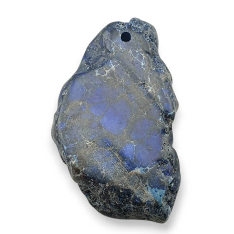 Imperial jasper slice with hole 38x23 mm no. 431 Imperial jasper slice with hole 38x23 mm no. 431