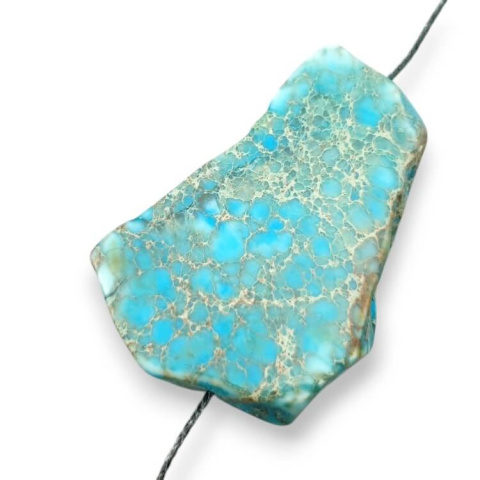 Imperial jasper slice with hole 38x25 mm no. 188 Imperial jasper slice with hole 38x25 mm no. 188