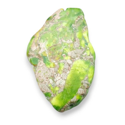 Imperial jasper slice with hole 38x25 mm no 225 Imperial jasper slice with hole 38x25 mm no 225