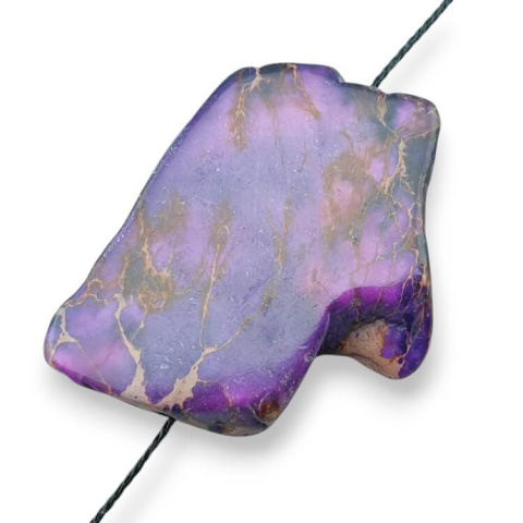 Imperial jasper slice with hole 38x27 mm no. 281 Imperial jasper slice with hole 38x27 mm no. 281