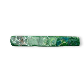 Jaspis cesarski plaster z dziurką 38x31 mm nr 340