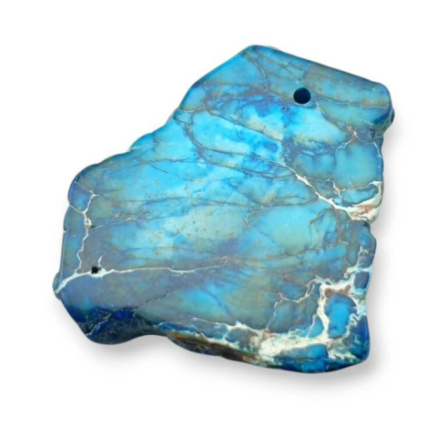 Imperial jasper slice with hole 38x32 mm no. 395 Imperial jasper slice with hole 38x32 mm no. 395