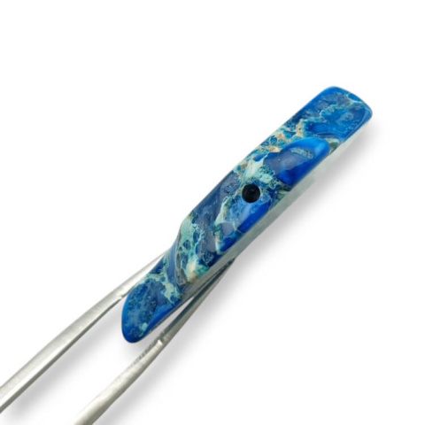 Imperial jasper slice with hole 38x34 mm no 164 Imperial jasper slice with hole 38x34 mm no 164