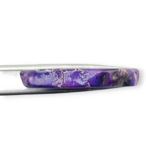 Imperial jasper slice with hole 38x34 mm no 284 Imperial jasper slice with hole 38x34 mm no 284