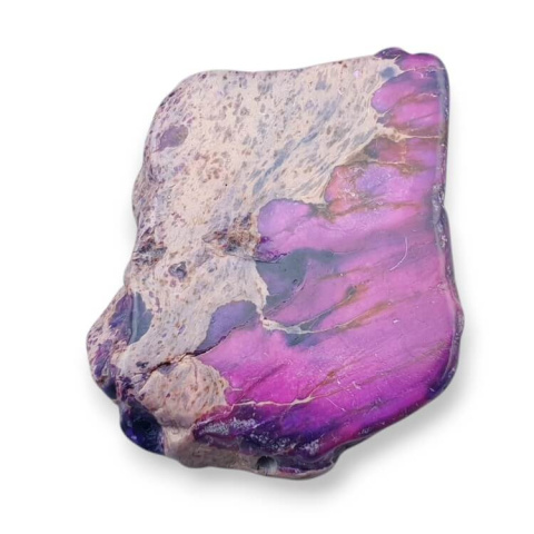 Imperial jasper slice with hole 38x34 mm No. 310 Imperial jasper slice with hole 38x34 mm No. 310