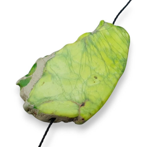 Imperial jasper slice with hole 39x24 mm no 209 Imperial jasper slice with hole 39x24 mm no 209