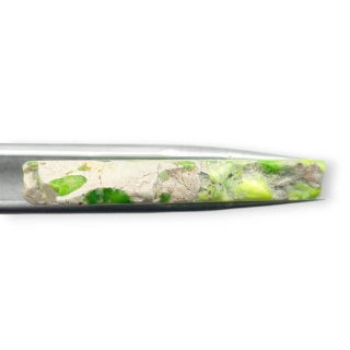 Imperial jasper slice with hole 39x24 mm no 209