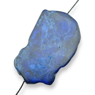 Imperial jasper slice with hole 39x24 mm no 260