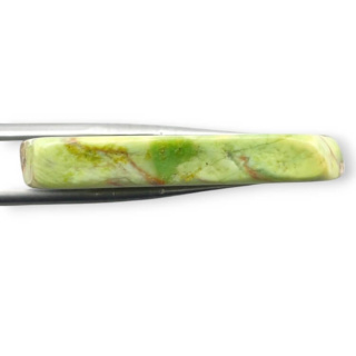 Imperial jasper slice with hole 39x25 mm no 223