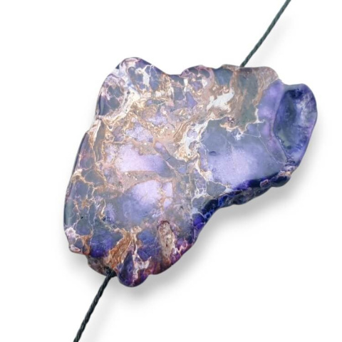 Jasper imperial slice with hole 39x26 mm no. 286 Jasper imperial slice with hole 39x26 mm no. 286