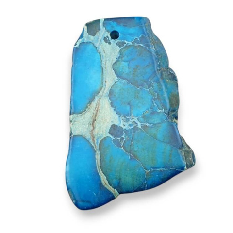 Imperial jasper slice with hole 39x26 mm no 356 Imperial jasper slice with hole 39x26 mm no 356