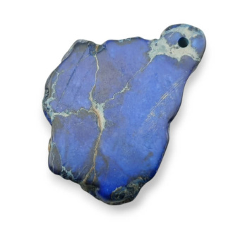 Imperial jasper slice with hole 39x27 mm No 420