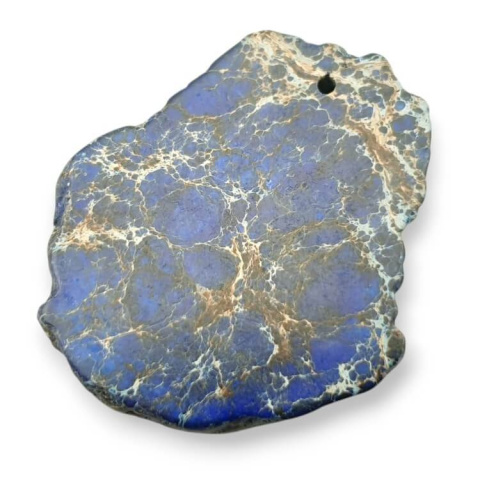 Imperial jasper slice with hole 39x32 mm no 429 Imperial jasper slice with hole 39x32 mm no 429