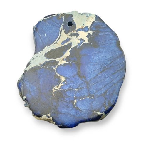 Jaspis cesarski plaster z dziurką 39x34 mm nr 423 Jaspis cesarski plaster z dziurką 39x34 mm nr 423