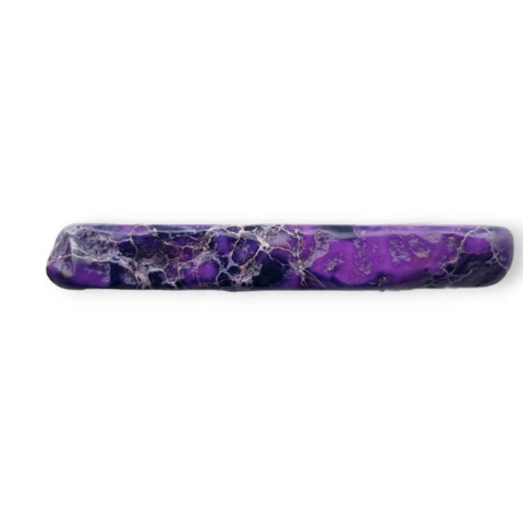 Imperial jasper slice with hole 40x21 mm no 312 Imperial jasper slice with hole 40x21 mm no 312