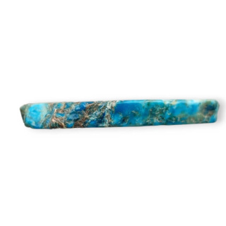 Imperial jasper slice with hole 40x23 mm no 362