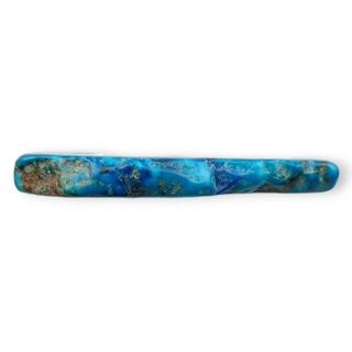 Imperial jasper slice with hole 40x23 mm no 376