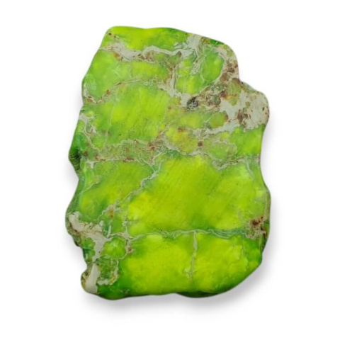 Jasper imperial slice with hole 40x30 mm no. 202 Jasper imperial slice with hole 40x30 mm no. 202