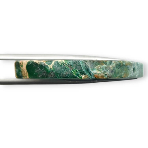 Imperial jasper slice with hole 40x30 mm no 350 Imperial jasper slice with hole 40x30 mm no 350