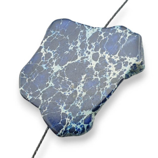 Imperial jasper slice with hole 40x31 mm no 256