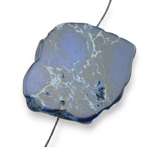 Jasper imperial slice with hole 40x32 mm no. 235 Jasper imperial slice with hole 40x32 mm no. 235
