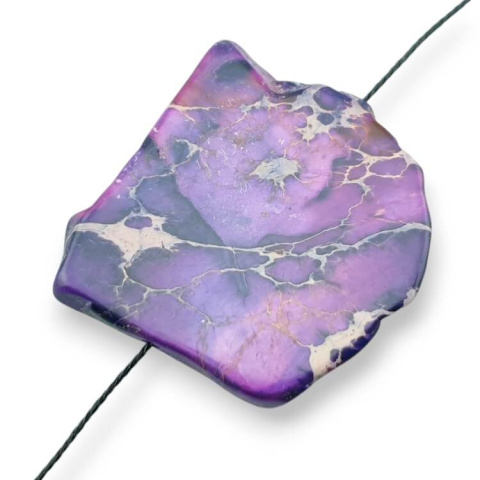 Imperial jasper slice with hole 40x33 mm no. 293 Imperial jasper slice with hole 40x33 mm no. 293